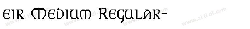 eir Medium Regular字体转换